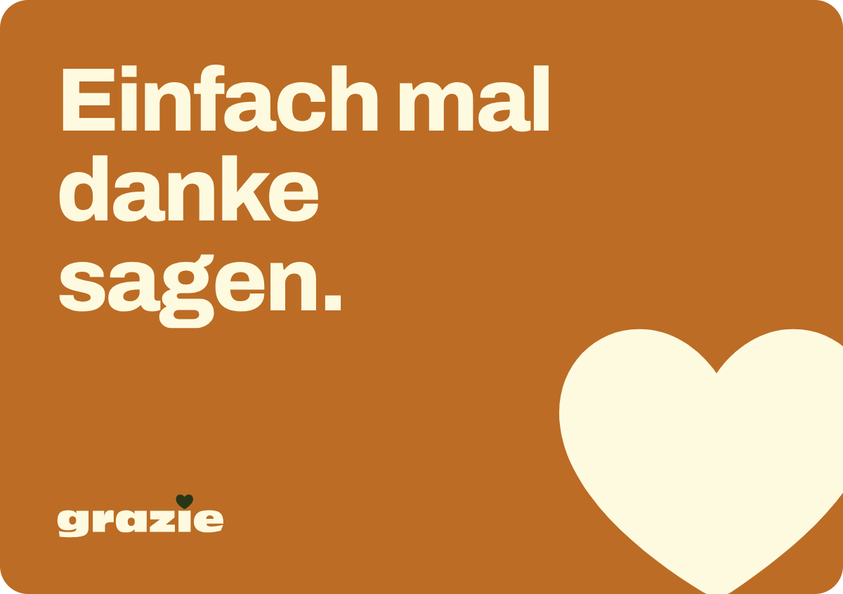 Dankeskarte Copperwood: Einfach mal danke sagen.
